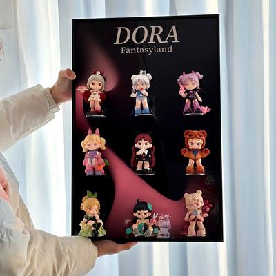 盲盒高透防尘展示收纳架装饰画框