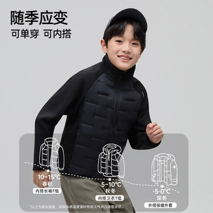 【柳哥粉丝专享】巴布豆儿童羽绒男女冬季保暖套羽绒帅气校服神奇