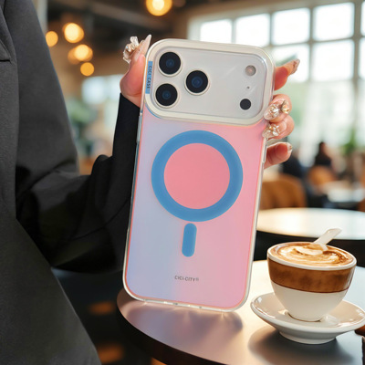 【极光支架】适用苹果17手机壳软边17Promax磁吸支架高档16Pro/15梦幻马卡龙色14高级全包防摔ins风女款简约