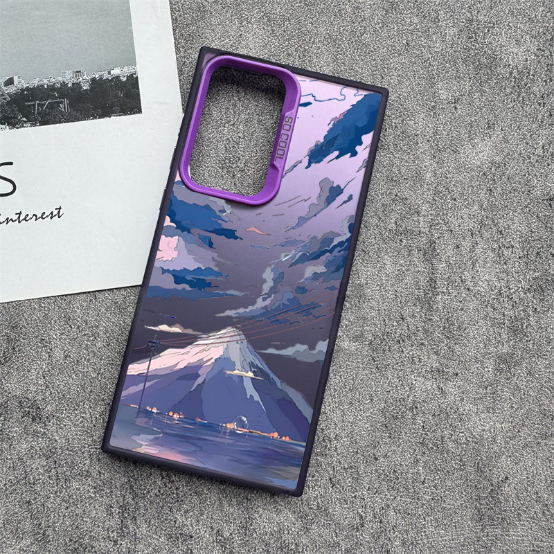 新款三星系列镭射磨砂手机壳