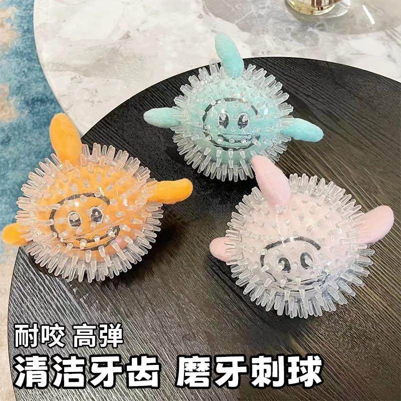 狗狗玩具发声弹力刺球小丑鱼耐咬磨拉布拉多解闷趣味洁齿宠物用品