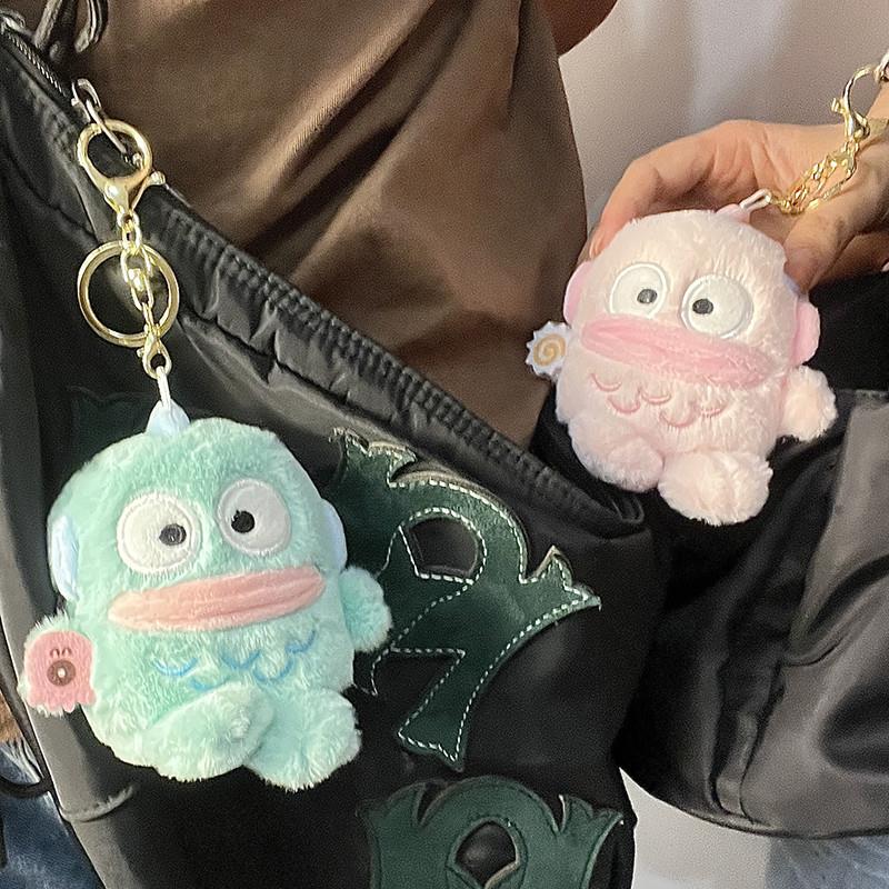 可爱小丑鱼毛绒挂件情侣钥匙扣