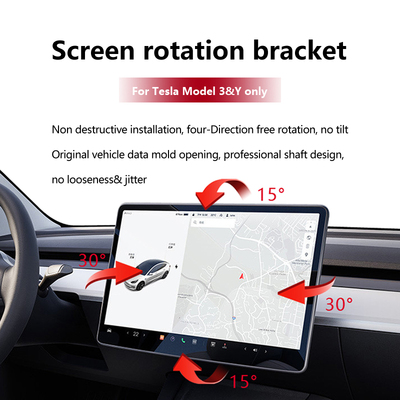 Rotating bracket for Tesla Model 3/Y central control screen