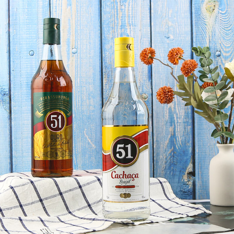 穆乐伍壹Cachaca 51【原瓶进口】巴西国酒甘蔗酒金卡莎萨朗姆酒