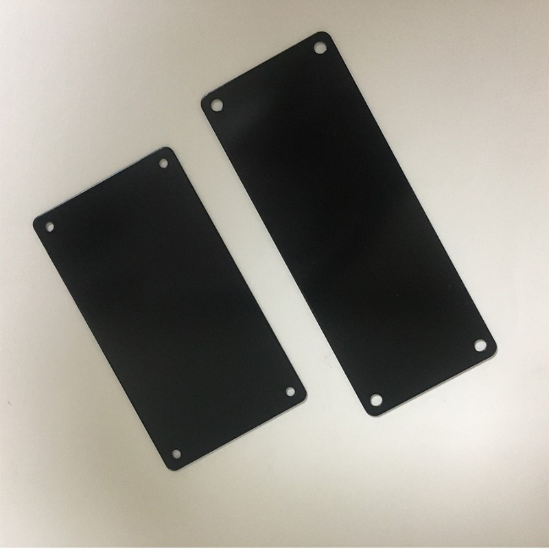 速发金属模具机器设备固定资产标牌打标黑色铝牌空白铭牌