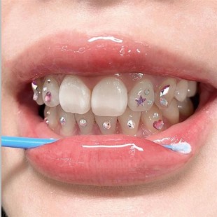 速发牙钻材拆包自套粘獠牙牙齿贴钻全己工具包可料卸牙齿饰品