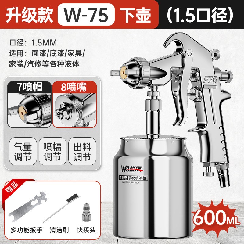 速发河喷漆枪油漆喷枪气动喷漆罐乳胶涂料汽车气泵喷漆壶