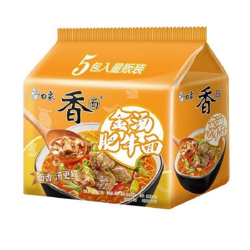白象方便面5袋金汤肥牛面