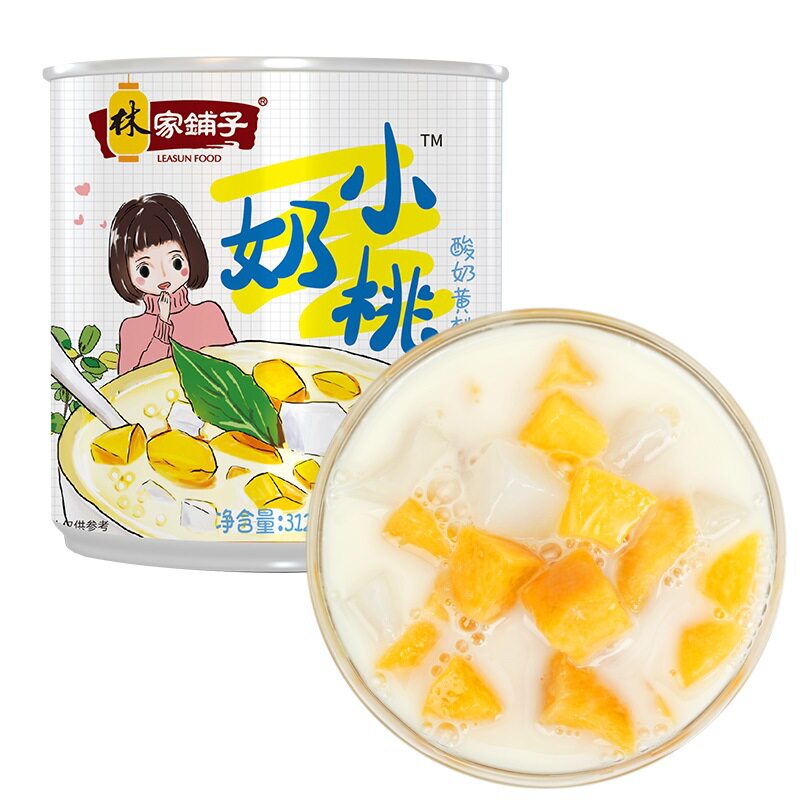 黄桃罐头甜品西米露312g