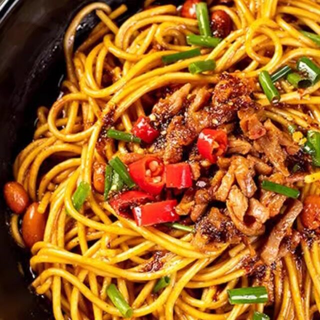 (新疆包邮西藏)武汉热干面正宗带酱料包湖北特产碱面条挂面干拌面