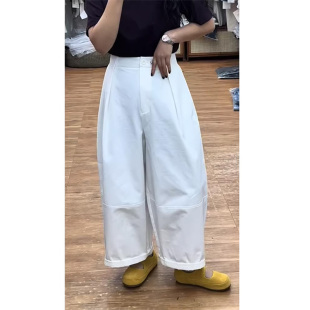 百搭显瘦哈伦阔腿裤 新款 子xxs 女夏季 145小个子梨型身材八分休闲裤