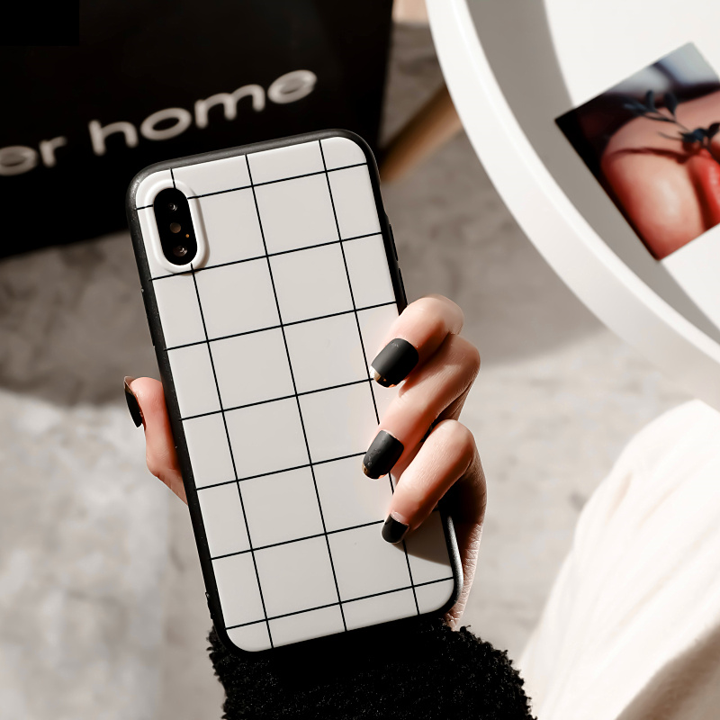 Æ»¹ûxÊÖ»ú¿Çiphone7/8/6s/5se/plusÍøºìÅ®¿î¸öÐÔ¸´¹ÅÈíÓ²Ìװ׸ñ×ÓÇéÂÂins¶¶Òôͬ¿î·ÀˤÍâ¿ÇÇåÐÂÏÄÈÕ´óÆø¿É°®