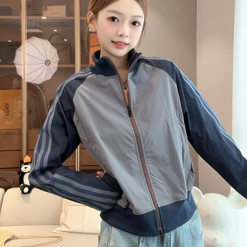 撞色短外套女2026秋季新款显瘦图片