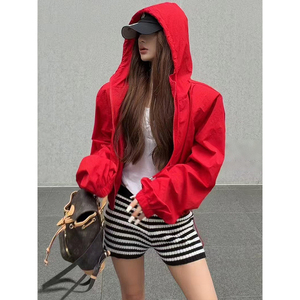 多巴胺风糖果色防晒衣外套女2026夏季新款宽松显瘦透气薄款防晒服