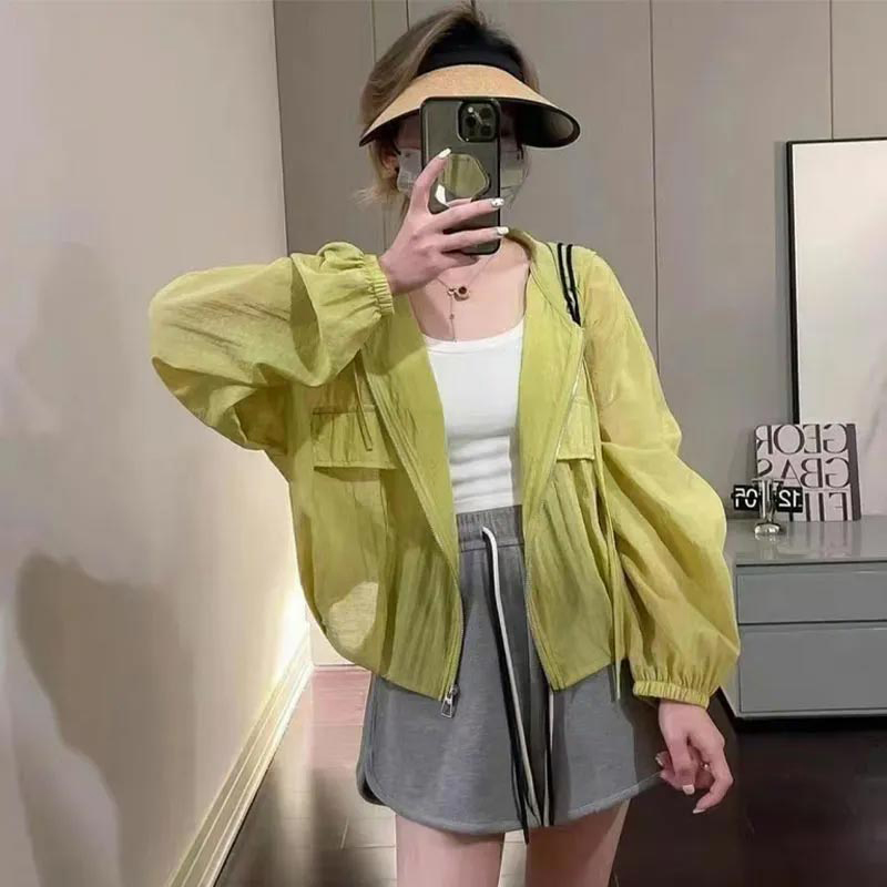 凉感防晒衣女宽松休闲短款