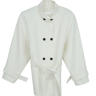 YOUWEI有尾春季老舅双排扣复古立领夹克Y2324104