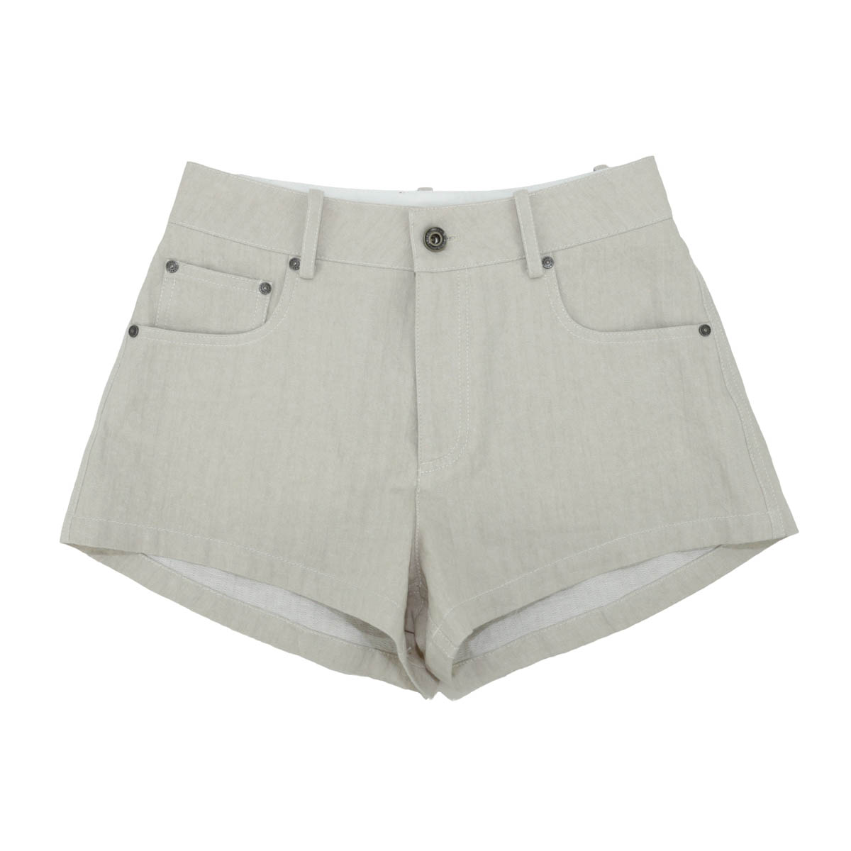 有尾普鲁士亚麻棉短裤