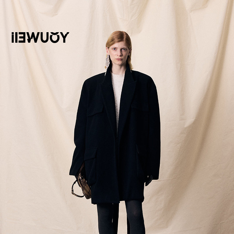 YOUWEI有尾2025冬季新品西装领猎装袋中长大衣Y3925401,女装/女士精品,毛呢外套,淘宝优惠券,粉丝福利购,淘宝优惠卷
