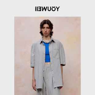 宽松针织Y1424202 衬衫 YOUWEI有尾夏季 内搭短袖