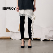 Y5626101 荷叶蕾丝半裙瑜伽裤 YOUWEI有尾2026春季 新品