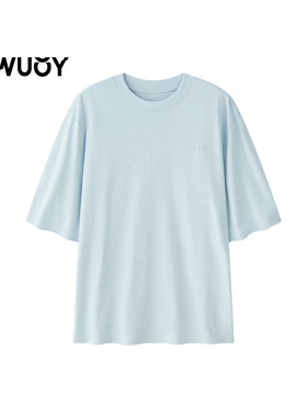 【线上专属】YOUWEI有尾2025秋季新品金属丝短袖素色T恤Y1125401