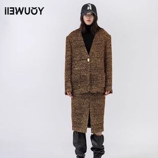 金葱印花中长Y5823101 半身裙 YOUWEI 优惠专属