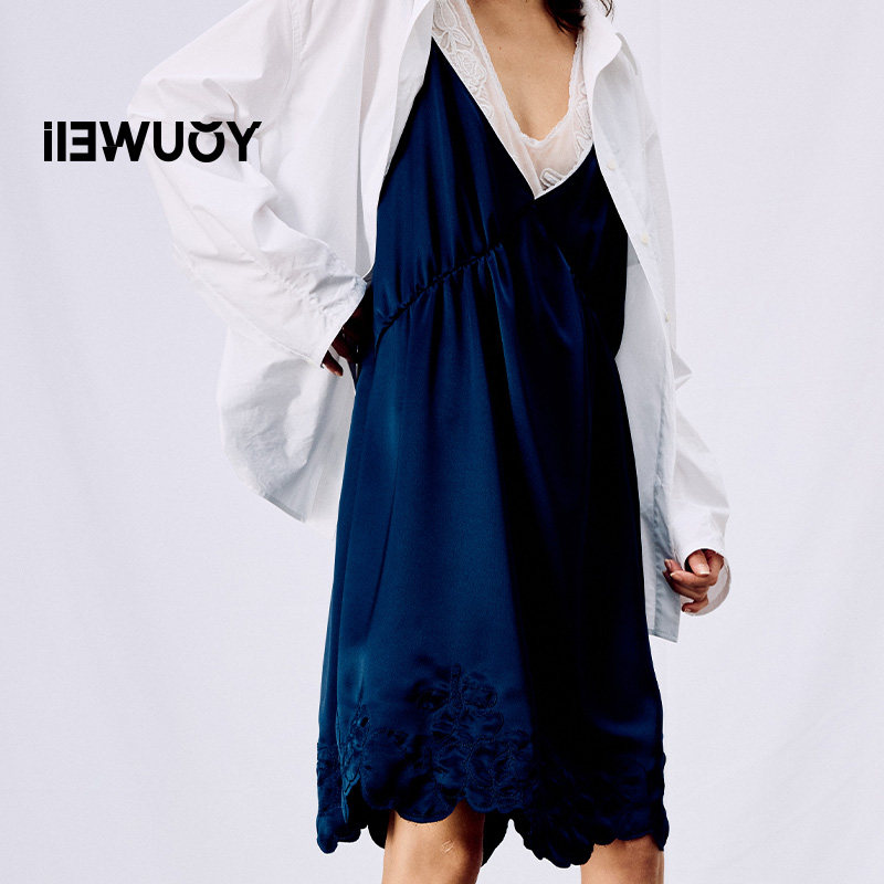 YOUWEI有尾2025春季新品贴布绣蕾丝醋酸假两件吊带裙Y5725103,女装/女士精品,连衣裙,淘宝优惠券,粉丝福利购,淘宝优惠卷