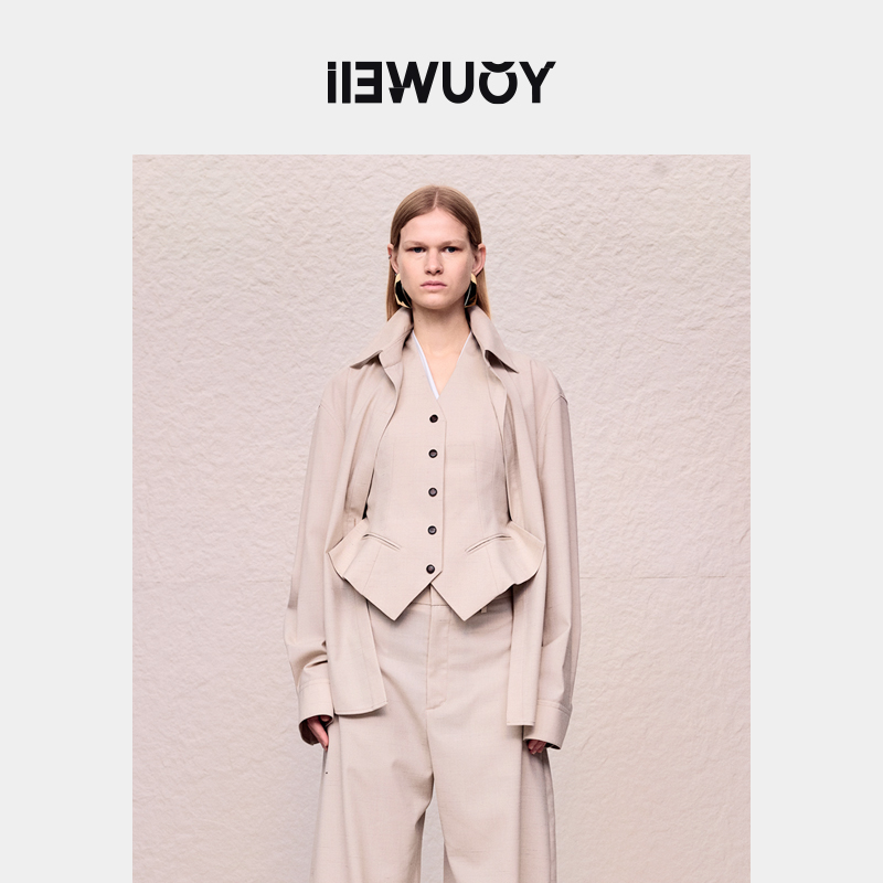 有尾女装假两件礼服感衬衫气质