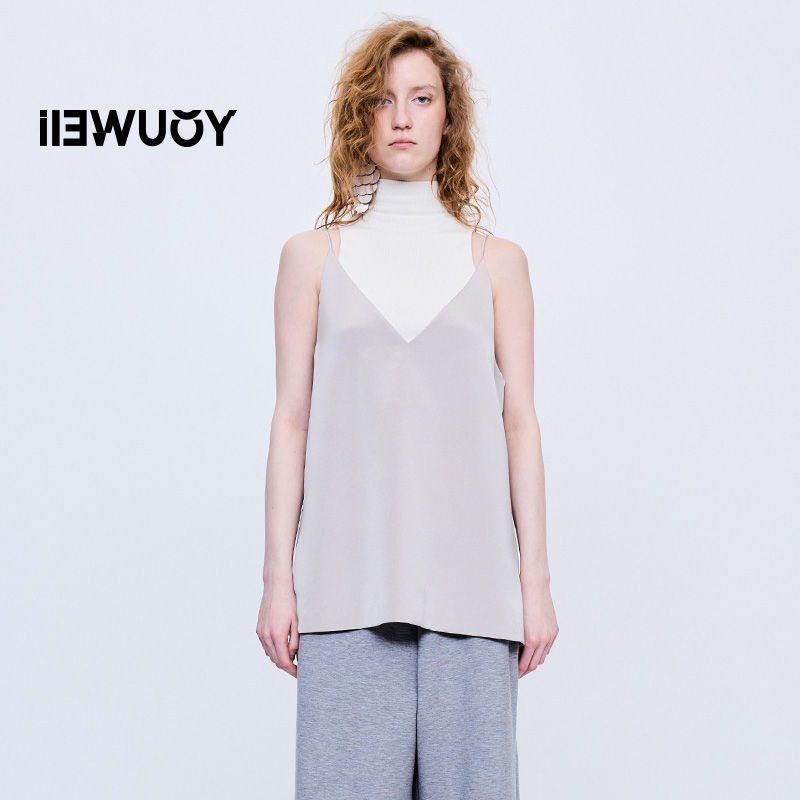 有尾重醋链条配饰吊带