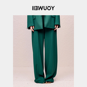 Y5424304 YOUWEI有尾2024秋季 商务西裤 重彩直筒裤 加长款 阔腿裤