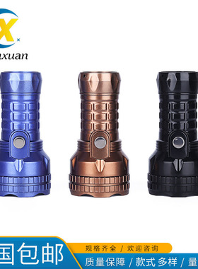 老式手电筒1号电池款LED照明灯家用应急户外手电筒单档塑料手电筒