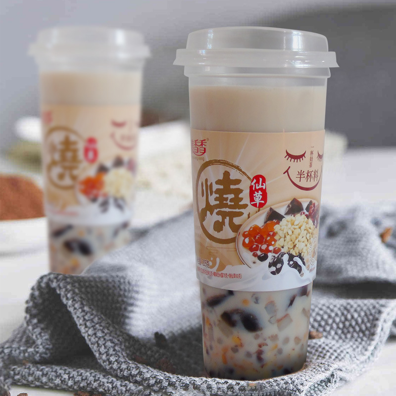 新品烧仙草奶茶红豆花生碎椰果杯装奶茶粉学生冲泡冲饮一整箱批发