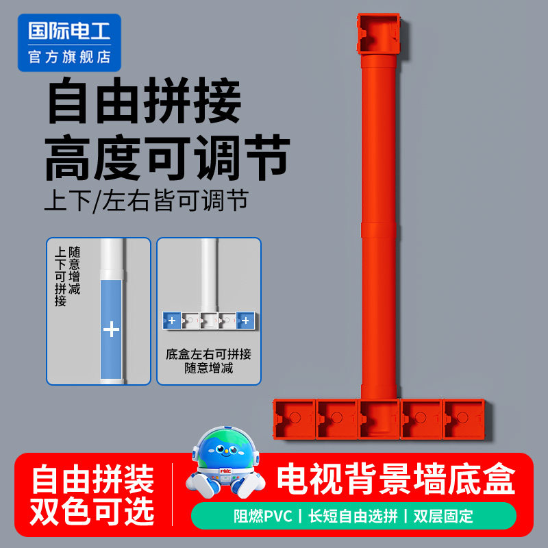 国际电工电视底盒暗盒图片