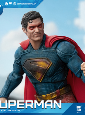 【新款】FondJoy泛乐战损版超人DC人偶摆件手办玩具模型礼物