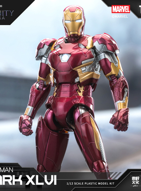 FondJoy泛乐正版1/12钢铁侠MK46手办漫威拼装模型玩具男生礼物