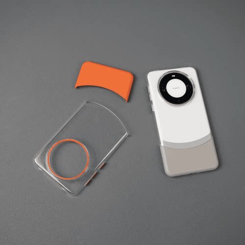 适用mate60个性拼接透明手机壳