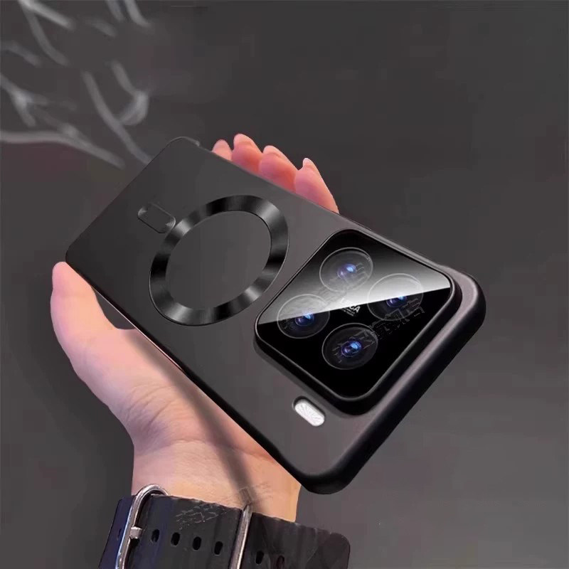 适用小米15无边框超薄磁吸手机壳