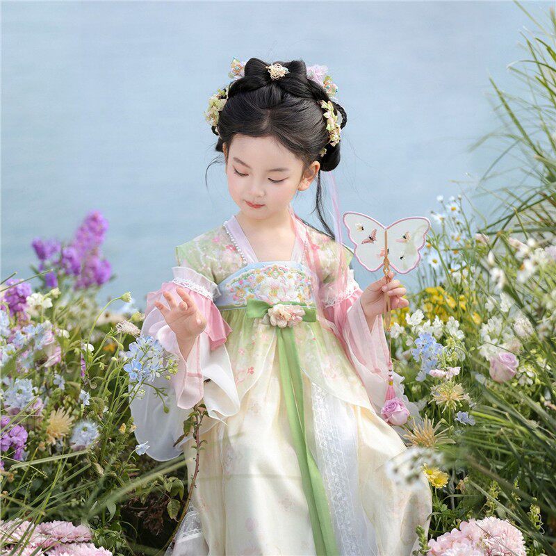 2026新款汉服女童连衣裙春装儿童裙子超仙洋气公主裙国风日常裙装