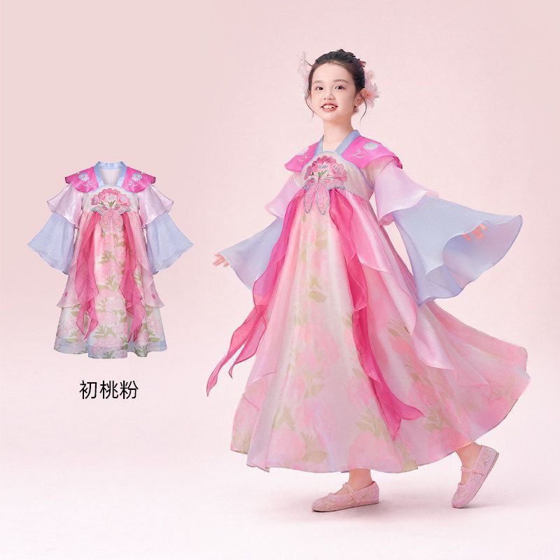 汉服汉服秋季2026改良儿童中式中国风仙女古装襦裙小女孩连衣裙秋