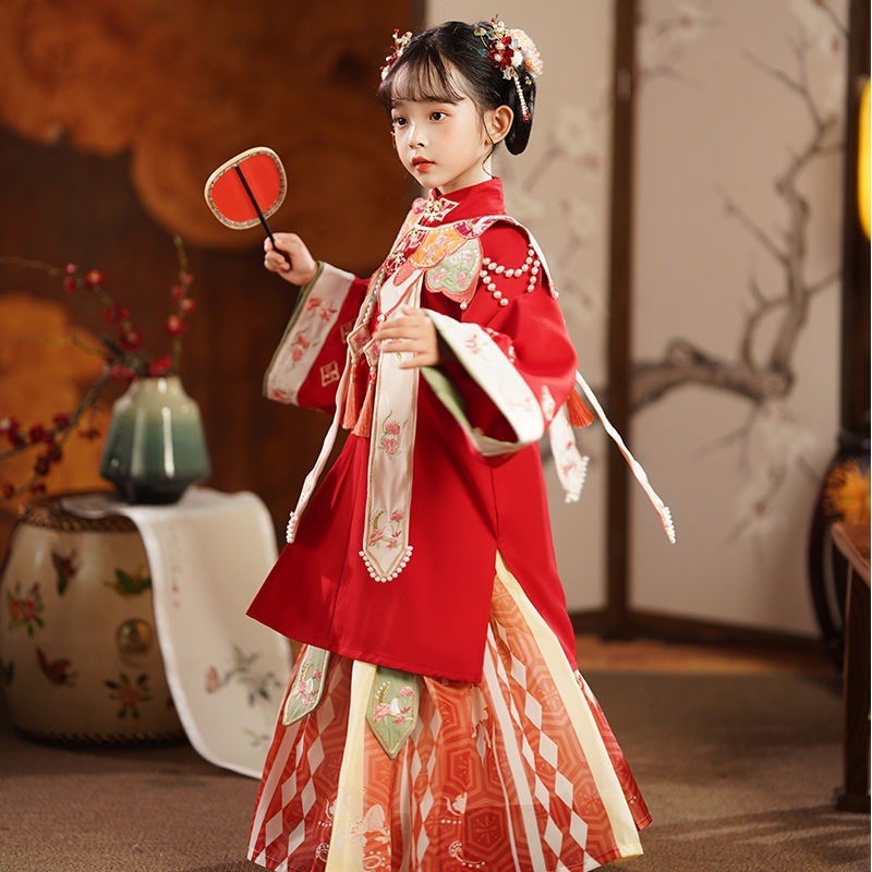 2025新款女童汉服春秋高端明制
