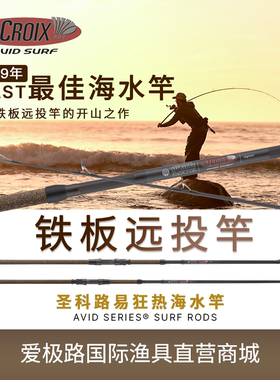 St.croix美国圣克鲁伊AVID SURF铁板远投海钓路亚波爬行业标准竿