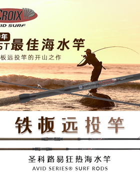 St.croix美国圣克鲁伊AVID SURF铁板远投海钓路亚波爬行业标准竿