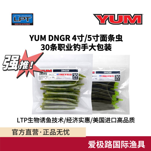 美国进口软饵爱极路4寸5寸面条虫