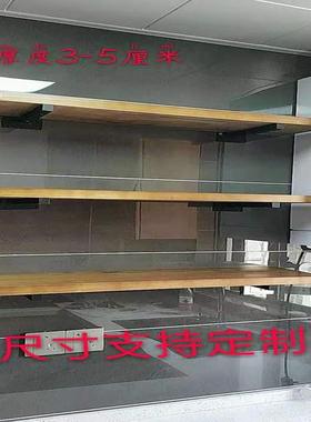 新款简约墙上置物架实木一字隔板壁挂客厅墙面搁物装饰书架厨房收
