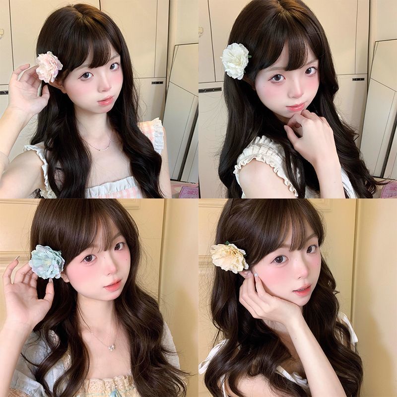 2025春夏新款纯欲风仿真花朵发夹