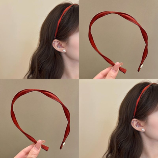 韩系螺旋细边发箍女2025新款高级感压发洗脸头箍春夏外出发卡头饰