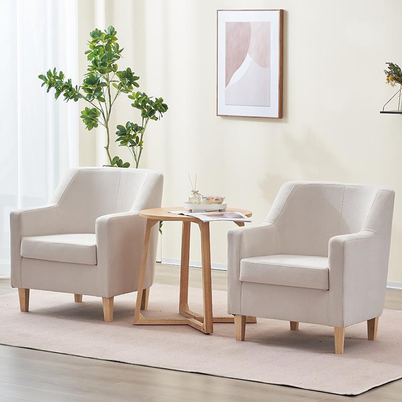 A9L单人沙发椅客厅卧室房间休闲靠背椅酒店阳台轻奢网红布艺懒人