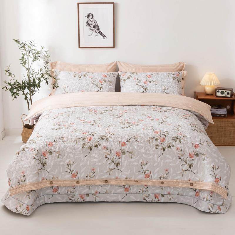 新款欧式夹棉床裙床笠四件套直销外贸纯棉素色纽扣套件床品,玩具/童车/益智/积木/模型,其它,淘宝优惠券,粉丝福利购,淘宝优惠卷