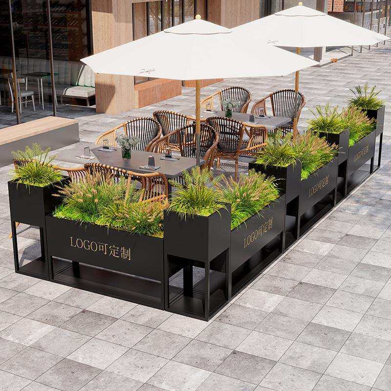 户外不锈钢花箱铁艺花盆庭院可移动餐饮室内造景花槽成品围栏露台,玩具/童车/益智/积木/模型,其它,淘宝优惠券,粉丝福利购,淘宝优惠卷