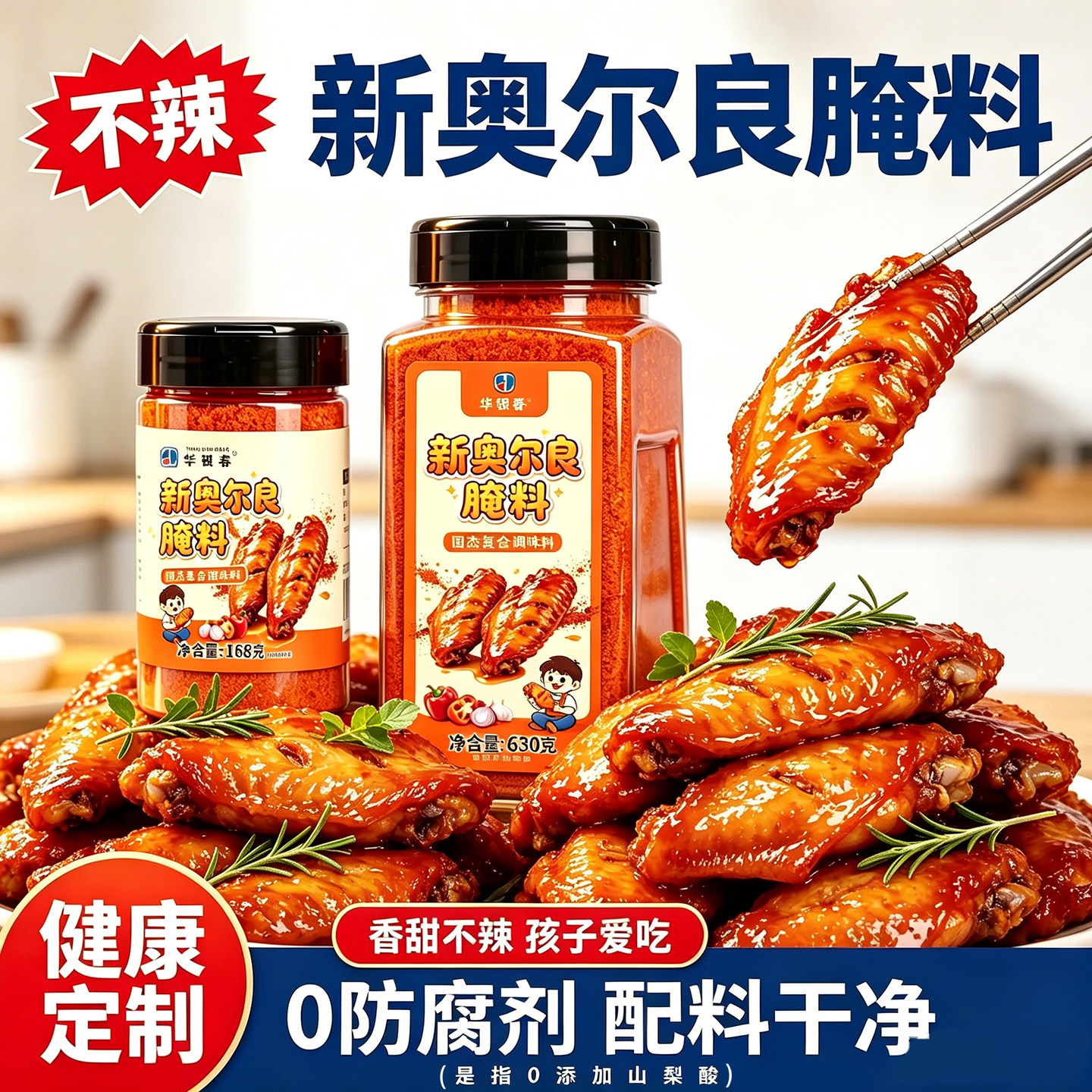 新奥尔良烤翅腌料儿童无添加腌制料